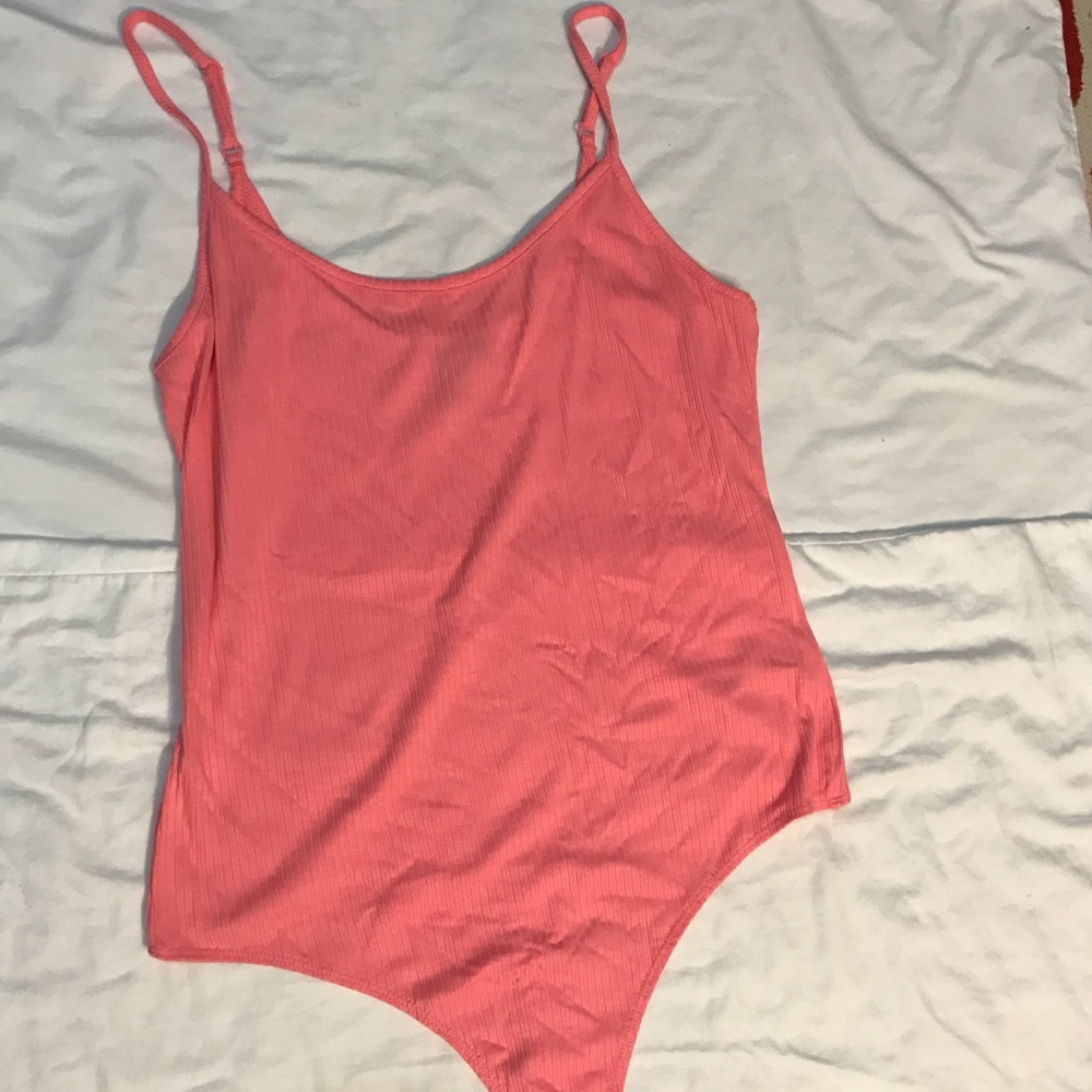 Fun bright pink body suit!!